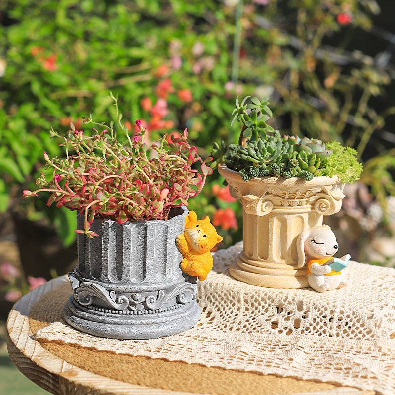 Roman Pillar Greek Columns Pla - Snake Plant Ceramic review and price