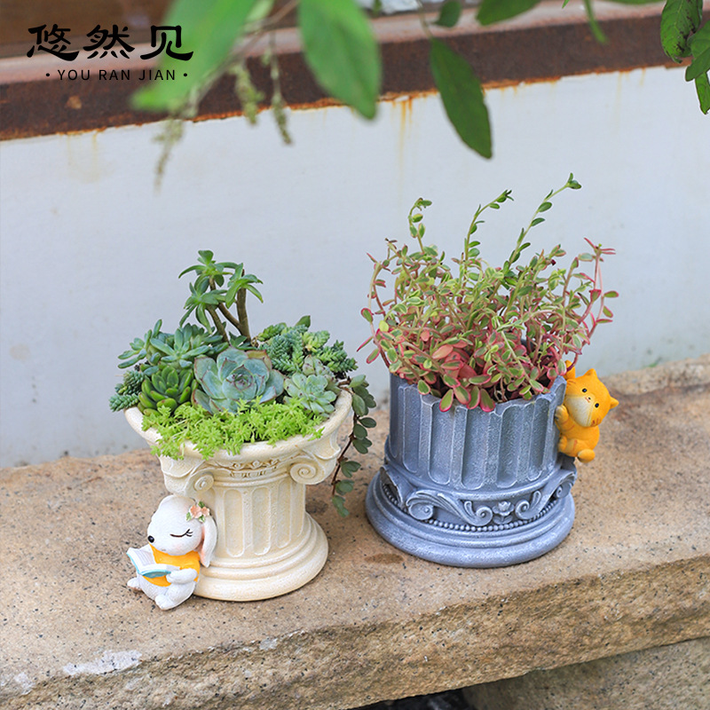 Roman Pillar Greek Columns Pla - Snake Plant Ceramic review and price