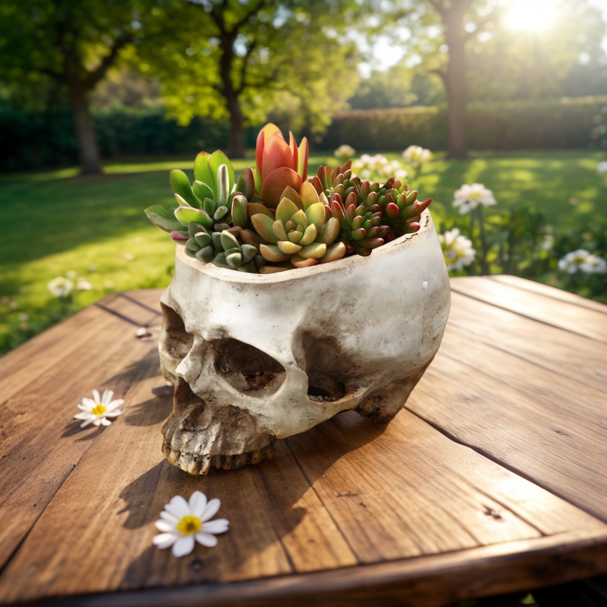 1PC, Creative Skull Flowerpot, - Snake Plant Ceramic review and price