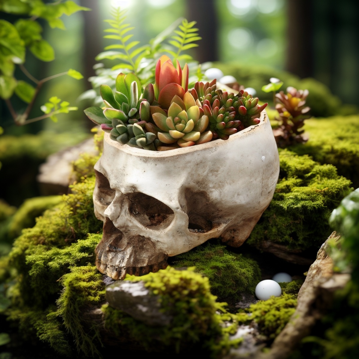 1PC, Creative Skull Flowerpot, - Snake Plant Ceramic review and price