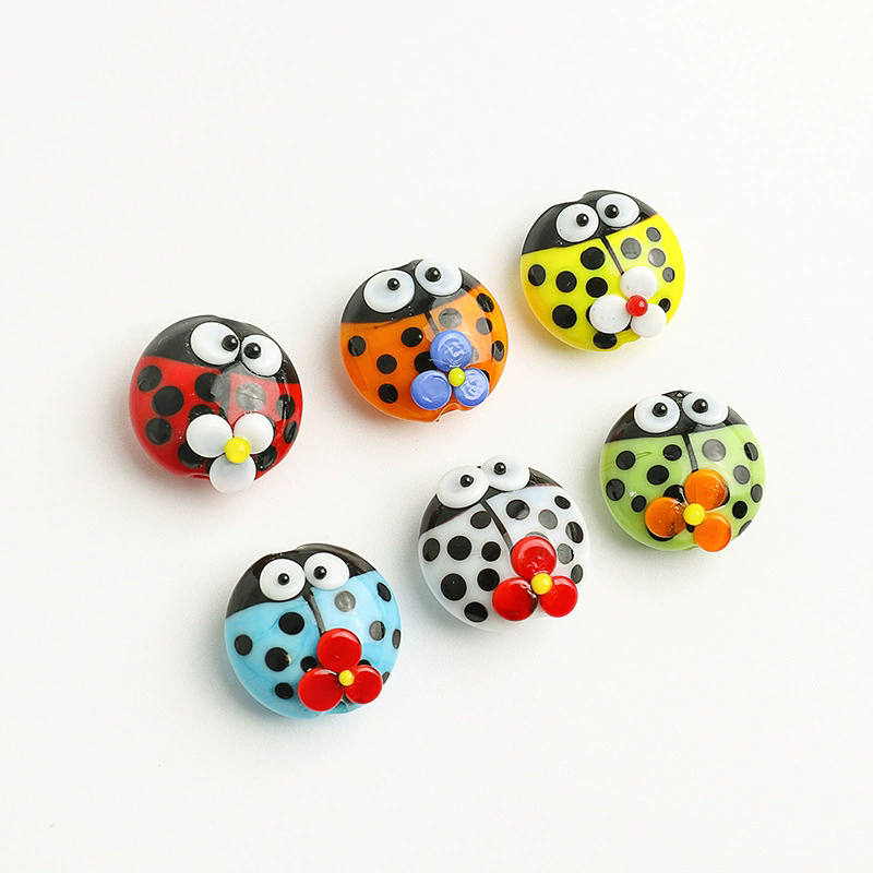 5pcs 13x13mm Cute Ladybug Glas - Snake Plant Ceramic review and price