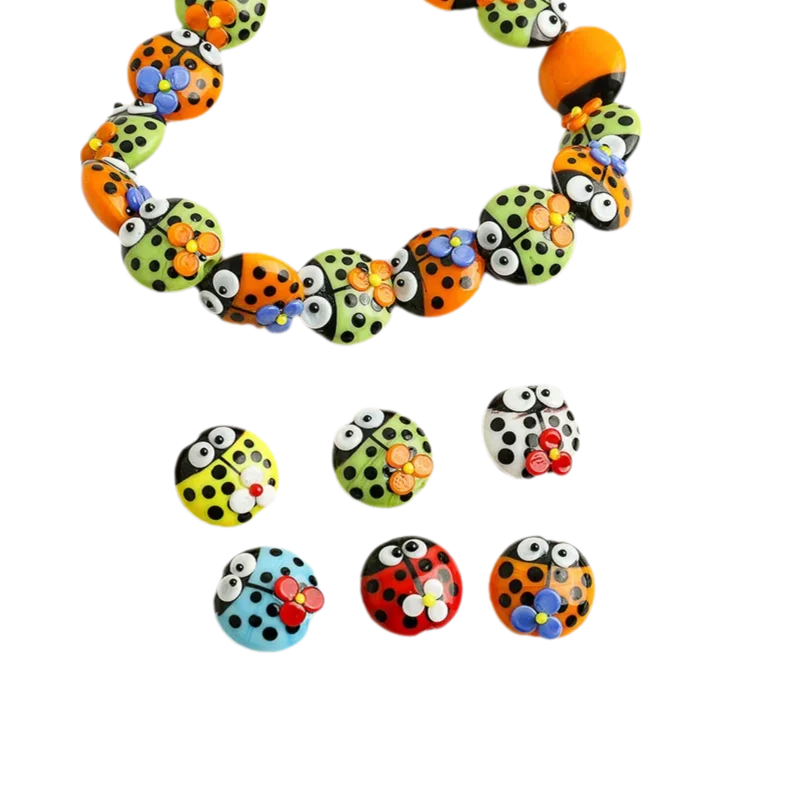 5pcs 13x13mm Cute Ladybug Glas - Snake Plant Ceramic review and price