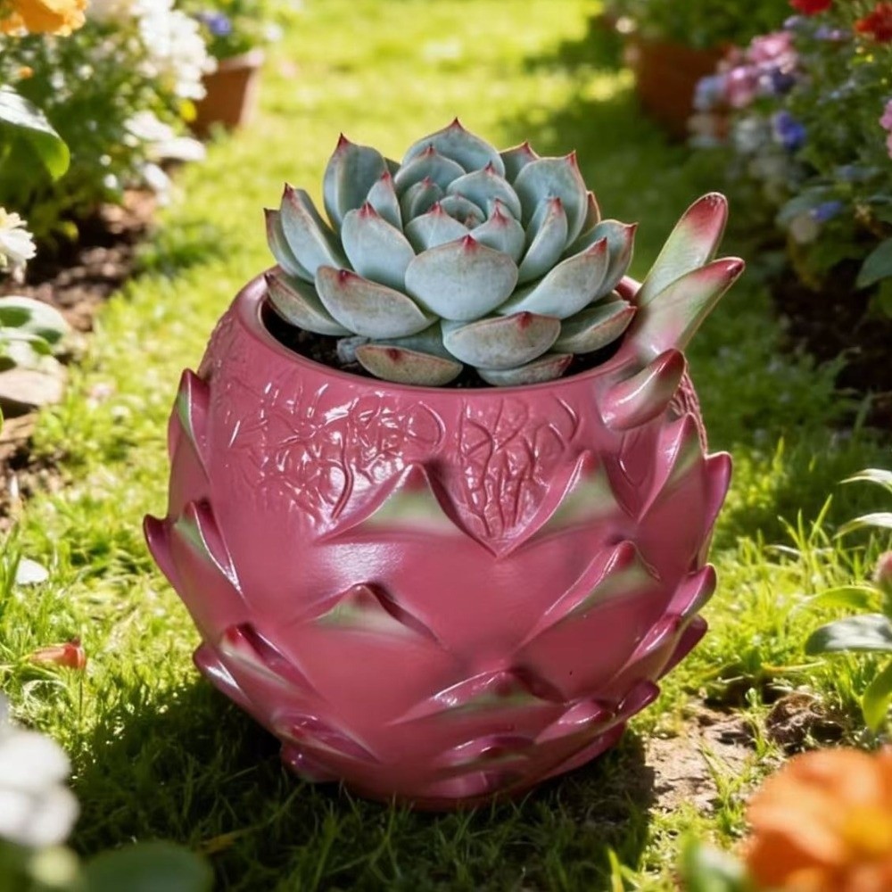 Creative Resin Dragon Fruit Pl - Snake Plant Ceramic review and price