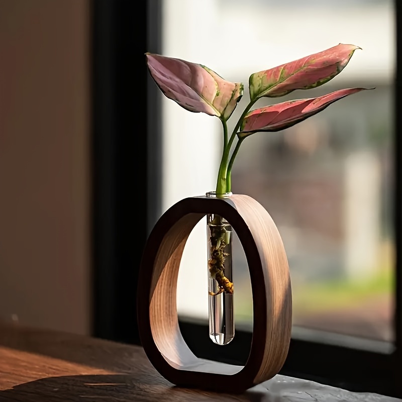 1pc Walnut Solid Wood Flower S - Snake Plant Ceramic review and price