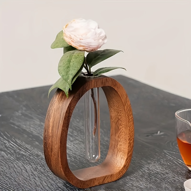 1pc Walnut Solid Wood Flower S - Snake Plant Ceramic review and price