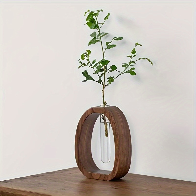 1pc Walnut Solid Wood Flower S - Snake Plant Ceramic review and price