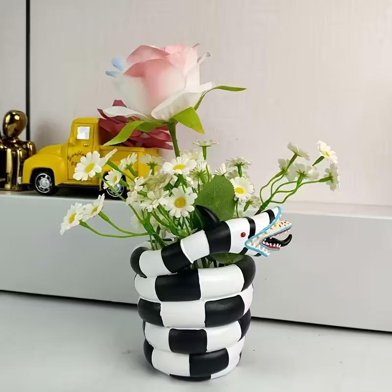 1 Piece Black and White Snake- - Snake Plant Ceramic review and price