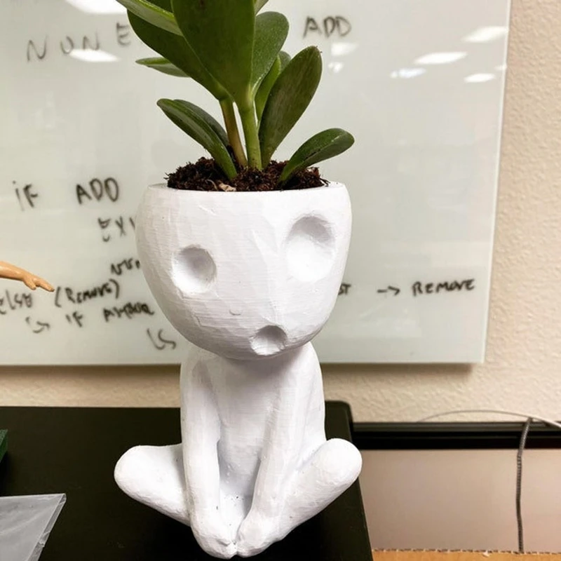 Kawaii Tree Elves Planter Pot  - Snake Plant Ceramic review and price