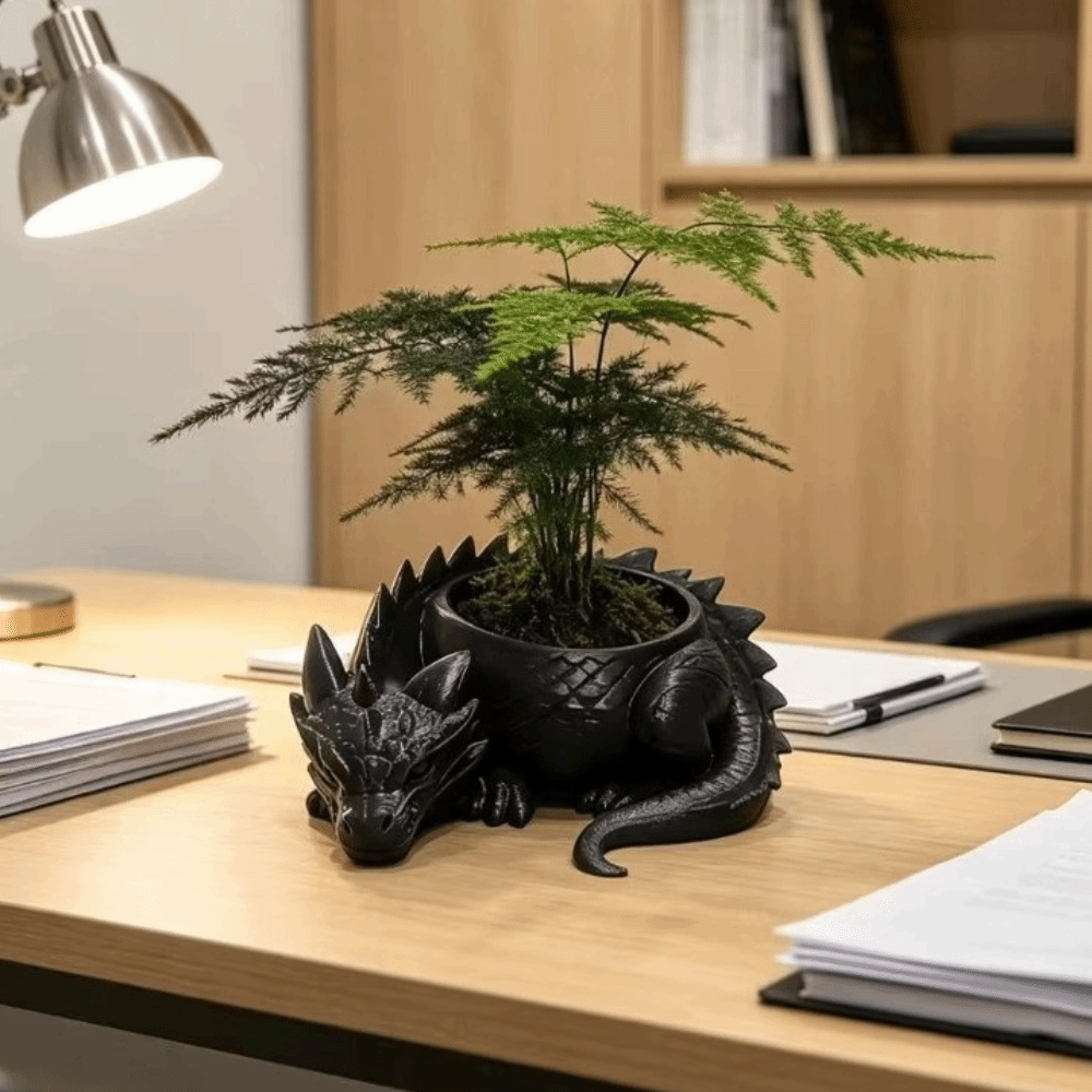 3D Printed Dragon Shaped Plant - Snake Plant Ceramic review and price